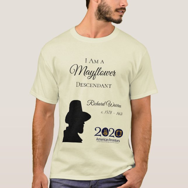 Nachkomme-Mann-T - Shirt Richard Waren Mayflower (Vorderseite)