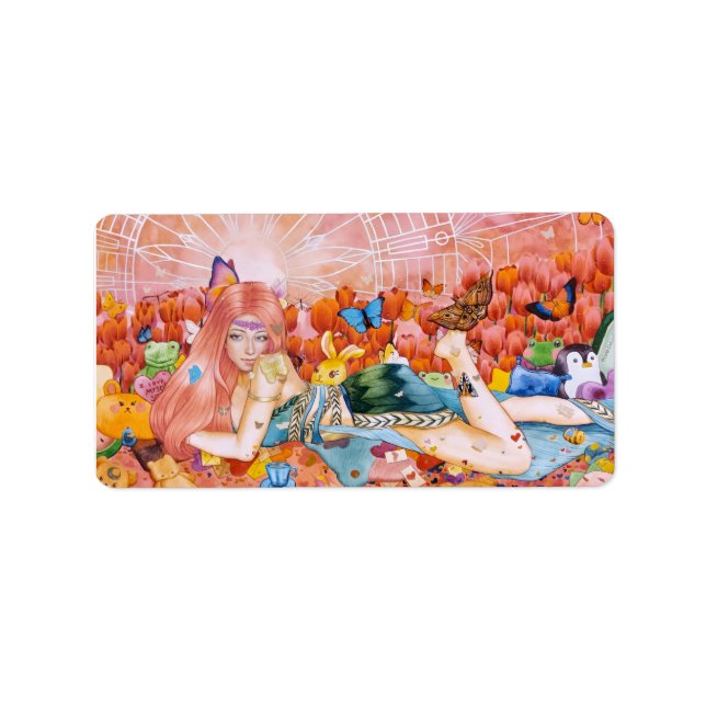 Nachmittag Adressaufkleber (Vorne)