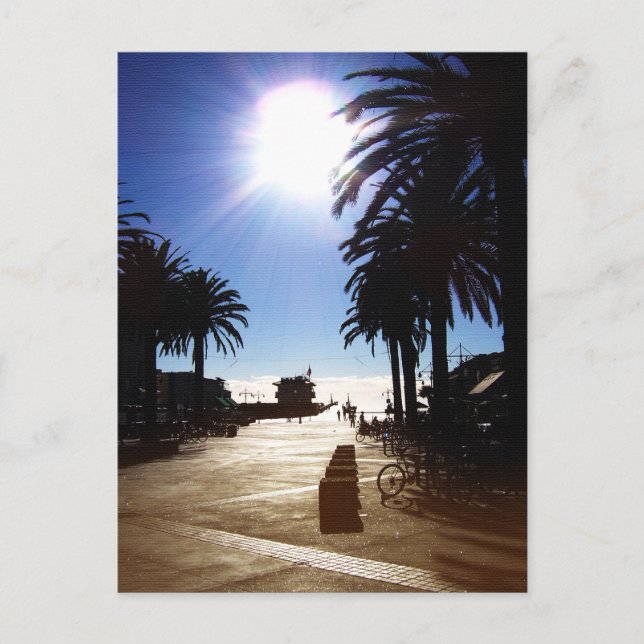 Nachmittag am Strand von Hermosa Postkarte (Vorderseite)