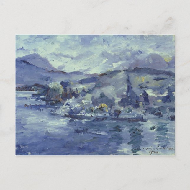Nachmittag am Vierwaldstättersee, 1924 Postkarte (Vorderseite)