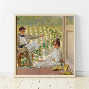 Nachmittag auf der Veranda (1895) Poster