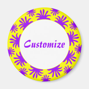 Nachmittag des Triffids Template - Gelb Magnet