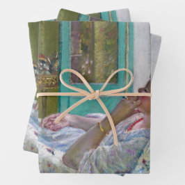 Nachmittag - Gelbes Zimmer 1910 Geschenkpapier Set