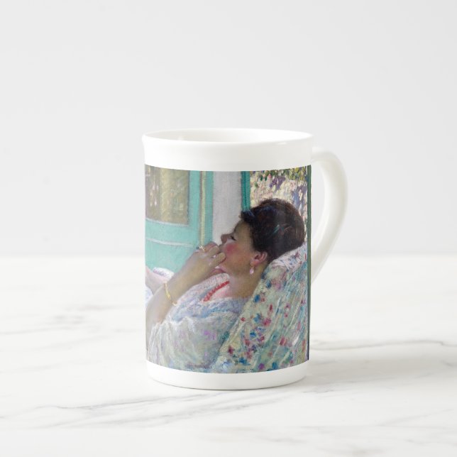 Nachmittag - Gelbes Zimmer 1910 Prozellantasse (Vorderseite Rechts)