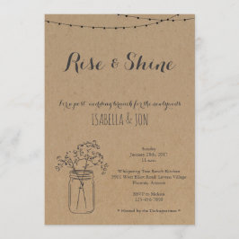 Nachmittag Hochzeitsfeier nach Kraft Hintergrund Einladung