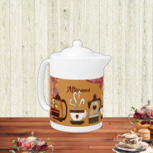 Nachmittag Hoher Tee Party Earthen Brown Mud Teapo