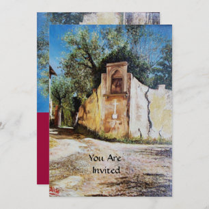 NACHMITTAG IN RIMAGGIO / Toskana Aussicht Einladung