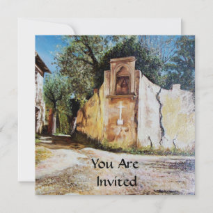 NACHMITTAG IN RIMAGGIO / Toskana Aussicht Einladung