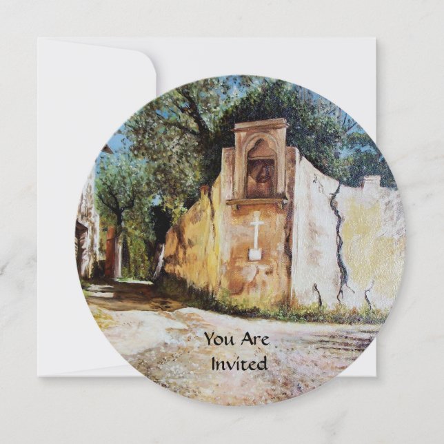 NACHMITTAG IN RIMAGGIO / Toskana Aussicht Einladung (Vorderseite)