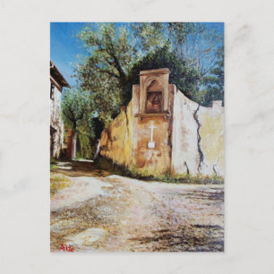 NACHMITTAG IN RIMAGGIO / Toskana Aussicht Postkarte