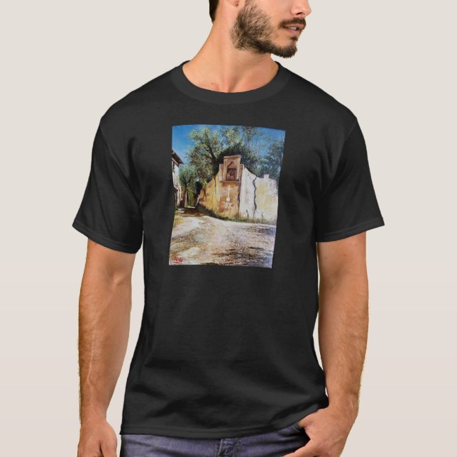 NACHMITTAG IN RIMAGGIO / Toskana Aussicht T-Shirt (Vorderseite)