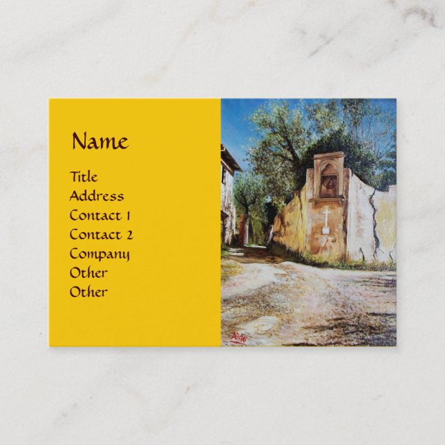 NACHMITTAG IN RIMAGGIO / Toskana Aussicht Visitenkarte (Vorderseite)