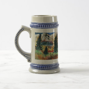 Nachmittag Solitude Stein Bierglas