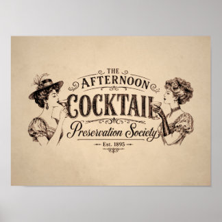 Nachmittags-Cocktail-Erhaltungsverein Vi Poster