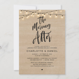 Nachmittags, Hochzeitsfeier Einladung