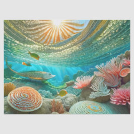 Nachmittags Reef Stingray, Design 2 Seidenpapier