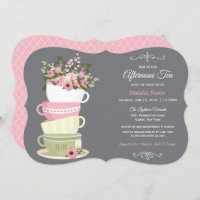 Nachmittags Tea Bridal Dusche Einladung
