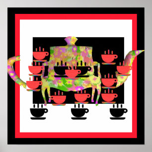 Nachmittags-Tee Poster