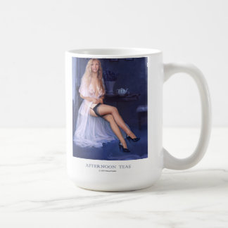 "NACHMITTAGS-TEES" Pinupmädchen-Kaffee-Tasse Kaffeetasse