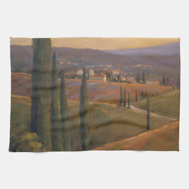 Nachmittags-Weg I Geschirrtuch (Horizontal)