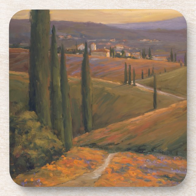 Nachmittags-Weg I Getränkeuntersetzer (Vorderseite)