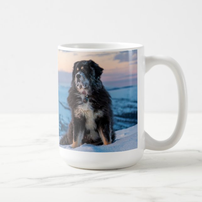 Nachmittagsalpenglühen mit Luna Kaffeetasse (Rechts)