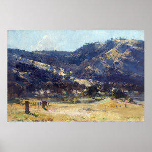 Nachmittagslicht Goulburn Valley Arthur Streeton Poster