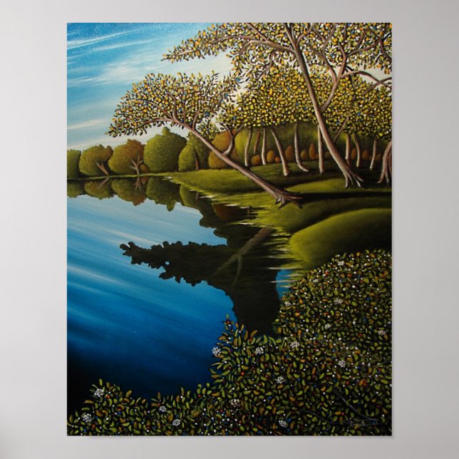 "Nachmittagsreflektionen" Poster (Vorne)