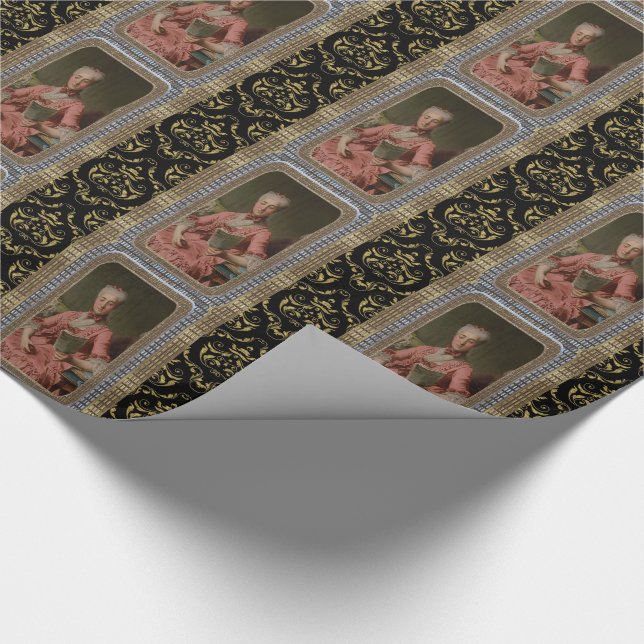 Nachmittagssalon 15" glänzend geschenkpapier (Ecke)