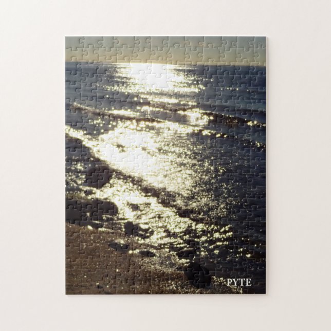 Nachmittagssonne Reflexion über Wasser Puzzle (Vertikal)