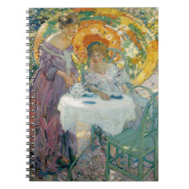 Nachmittagstee 1910 von Richard Emile Miller Notizblock