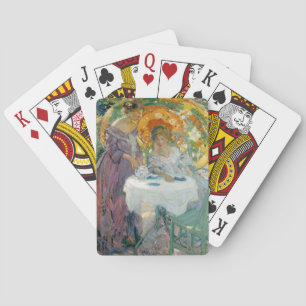 Nachmittagstee 1910 von Richard Emile Miller Spielkarten