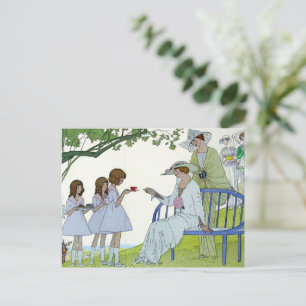 Nachmittagstee 1913 postkarte