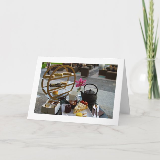 Nachmittagstee: Blankokarte Karte (Vorderseite)