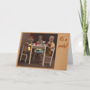 Nachmittagstee, es ist ein Party! Karte