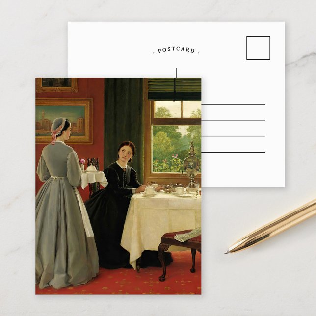 Nachmittagstee | George Dunlop Leslie Postkarte (Von Creator hochgeladen)