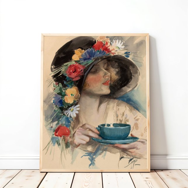 Nachmittagstee, Harrison Fisher Poster (Von Creator hochgeladen)