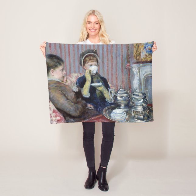 Nachmittagstee, Mary Cassatt Fleecedecke (Beispiel)