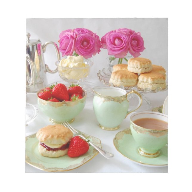 Nachmittagstee Notizblock (Vorderseite)