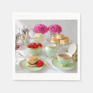 Nachmittagstee Papier Napkins Serviette