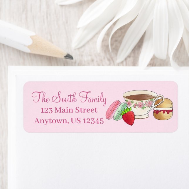 Nachmittagstee Party Macarons Teakup Creme Scone (Insitu)