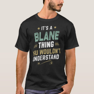 Nachname BLANE, Personalisierter Name T-Shirt
