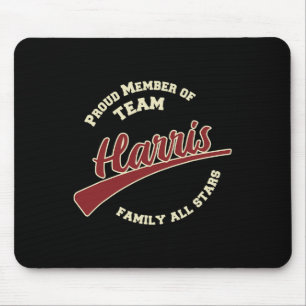 Nachname der Harris-Familie Mousepad