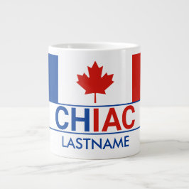 Nachname der kanadischen Flagge Chiac Acadian Jumbo-Tasse