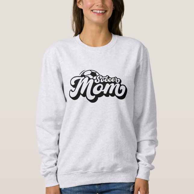 Nachname der Soccer-Mama Sweatshirt (Vorderseite)