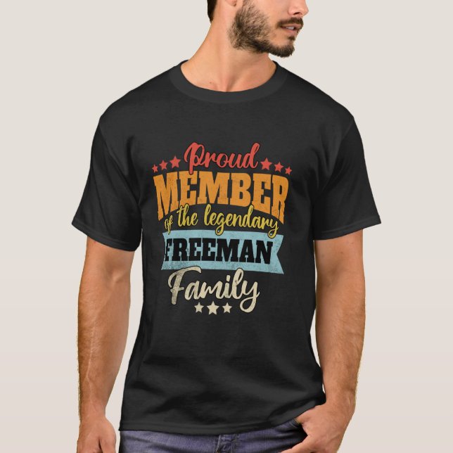 Nachname Freeman Familie Freeman Name Freeman T-Shirt (Vorderseite)