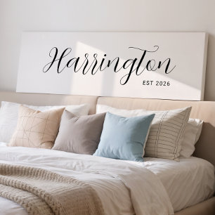 Nachname Langes Leinwand signieren Familiengeschen