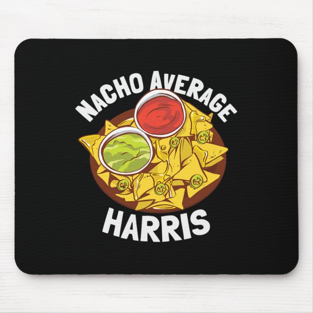 Nachname Shirt Nacho Average Harris Mousepad (Vorne)