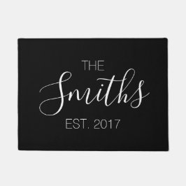 Nachname-Skript-Fußmatte Fußmatte