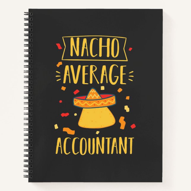 Nacho Average Accountant Notizbuch (Vorderseite)